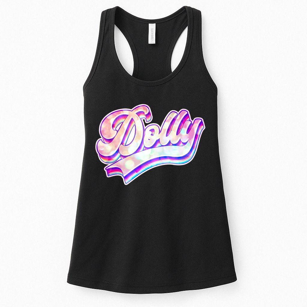 Retro Vintage Dolly Womens Tank Top
