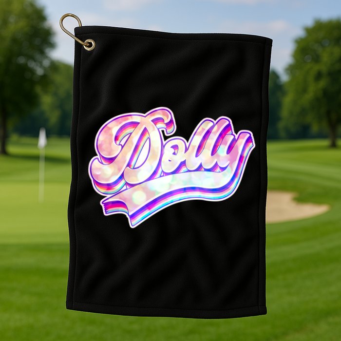 Retro Vintage Dolly Golf Towel