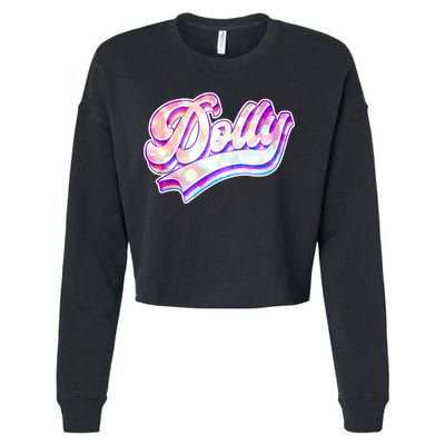 Retro Vintage Dolly Cropped Pullover Crew
