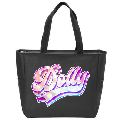Retro Vintage Dolly Zip Tote Bag
