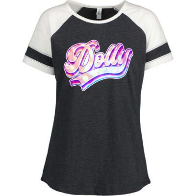 Retro Vintage Dolly Enza Ladies Jersey Colorblock Tee