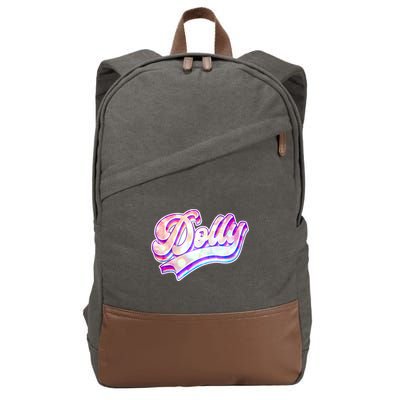 Retro Vintage Dolly Cotton Canvas Backpack