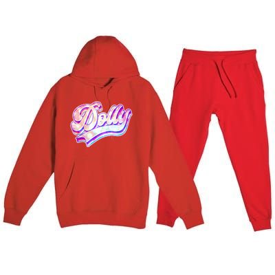 Retro Vintage Dolly Premium Hooded Sweatsuit Set