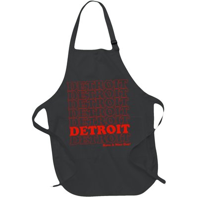 Retro Vintage Detroit Have A Nice Day Apron