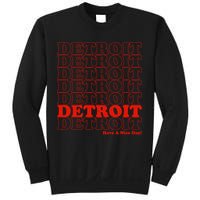 Retro Vintage Detroit Have A Nice Day Sweatshirt