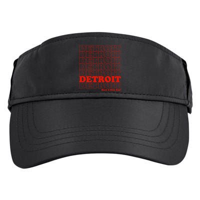 Retro Vintage Detroit Have A Nice Day Adult Drive Performance Visor