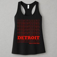 Retro Vintage Detroit Have A Nice Day Womens Tank Top