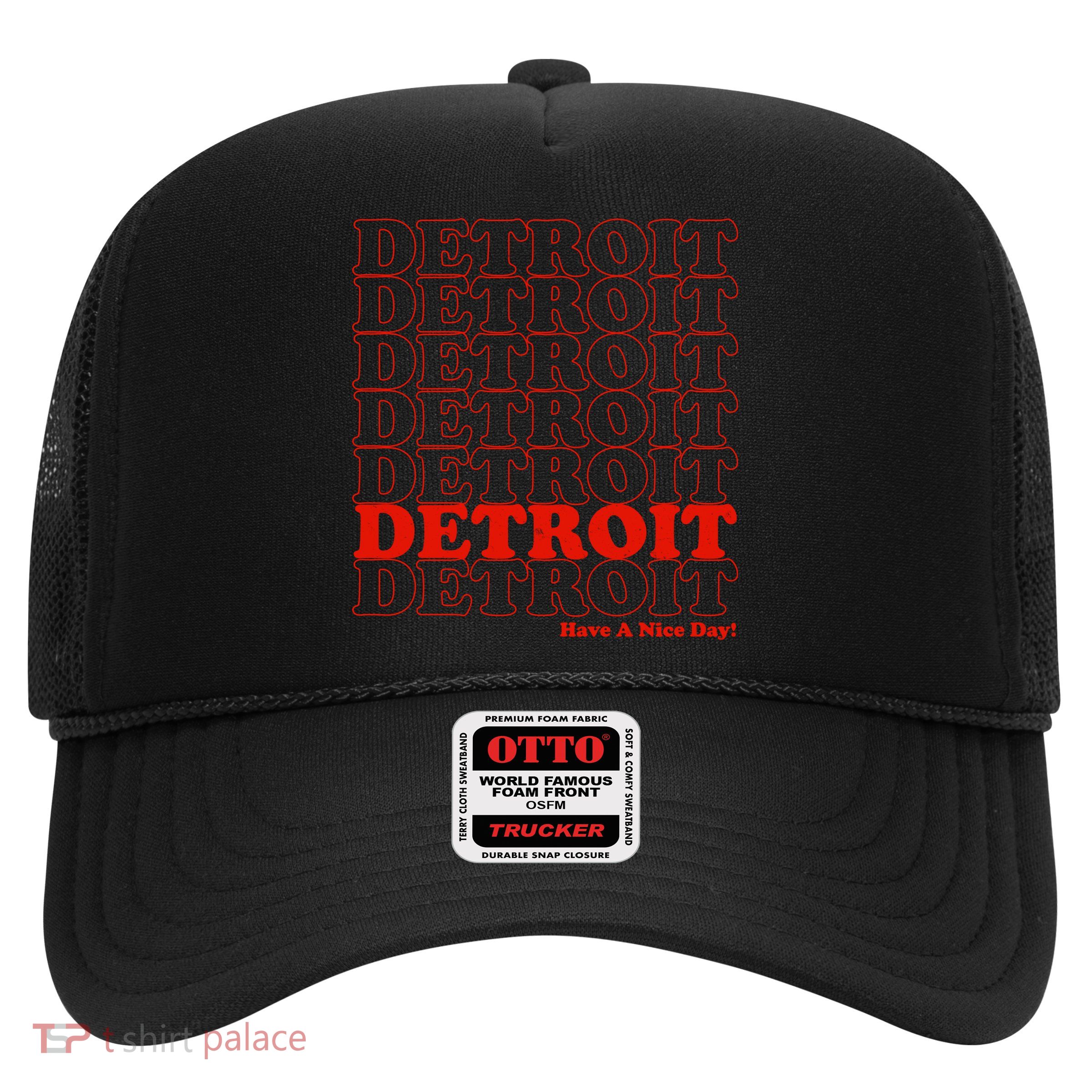 Retro Vintage Detroit Have A Nice Day Trucker Hat