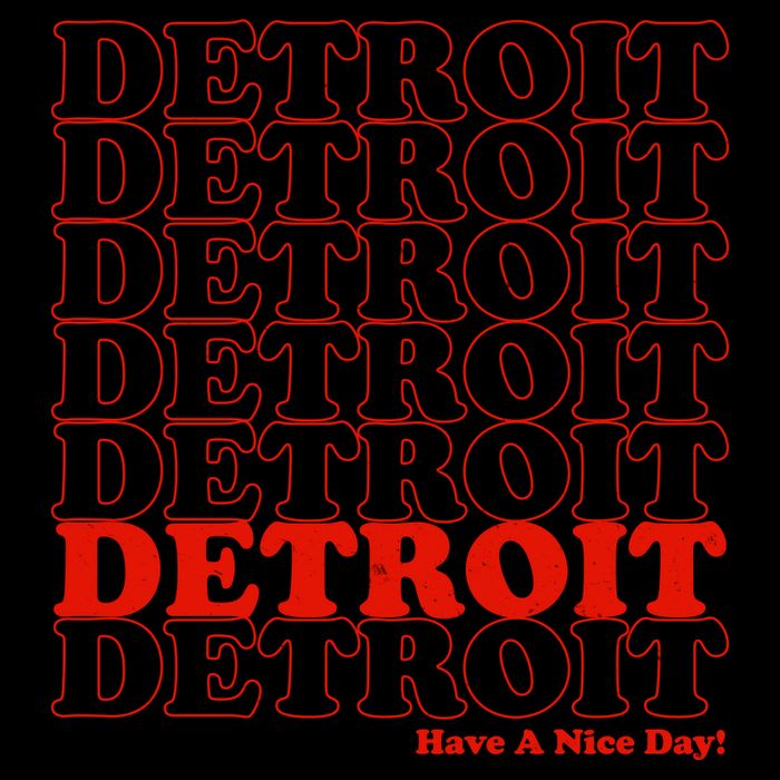 Retro Vintage Detroit Have A Nice Day Women's V-Neck T-Shirt