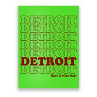 Retro Vintage Detroit Have A Nice Day Poster