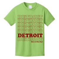 Retro Vintage Detroit Have A Nice Day Kids T-Shirt