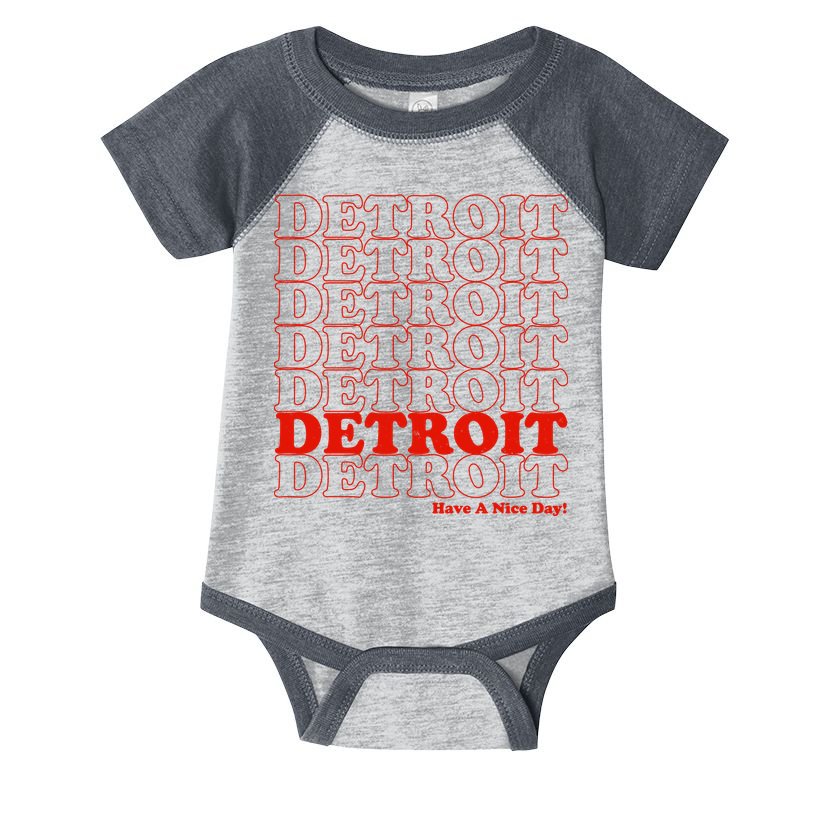 Retro Vintage Detroit Have A Nice Day Infant Baby Jersey Bodysuit