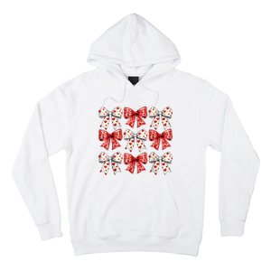 Retro ValentineS Day Heart Coquette Bow Women Hoodie