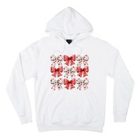 Retro ValentineS Day Heart Coquette Bow Women Hoodie