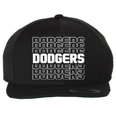 Retro Vintage Dodgers Baseball Sports Fan Wool Snapback Cap