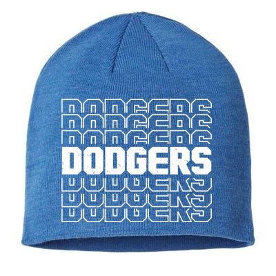 Retro Vintage Dodgers Baseball Sports Fan Sustainable Beanie