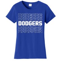 Retro Vintage Dodgers Baseball Sports Fan Women's T-Shirt