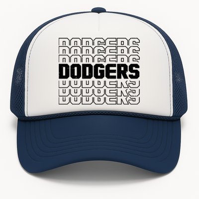 Retro Vintage Dodgers Baseball Sports Fan Trucker Hat