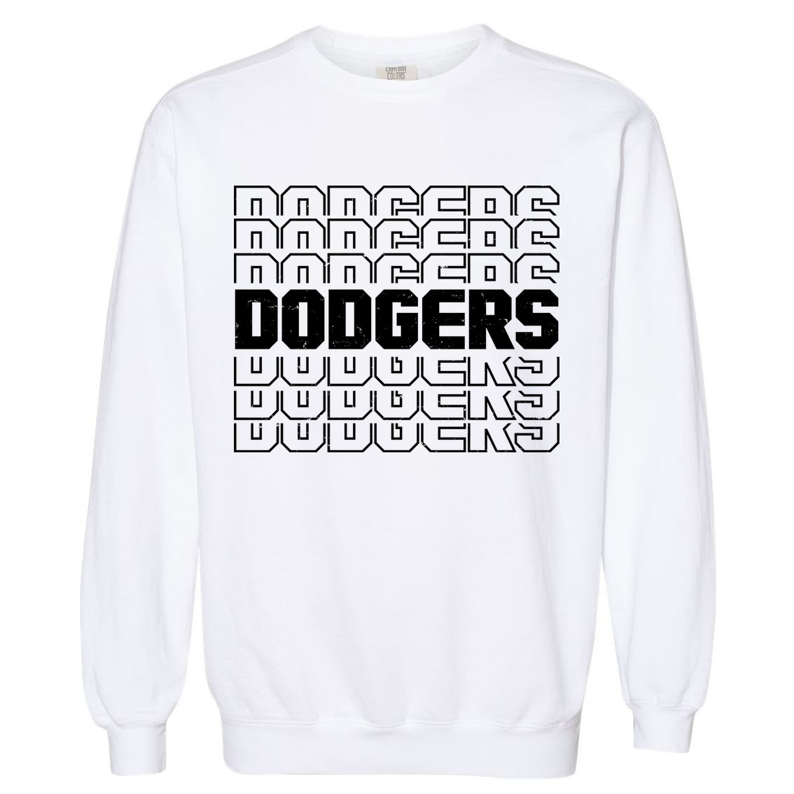 Retro Vintage Dodgers Baseball Sports Fan Garment-Dyed Sweatshirt