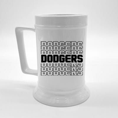 Retro Vintage Dodgers Baseball Sports Fan Beer Stein