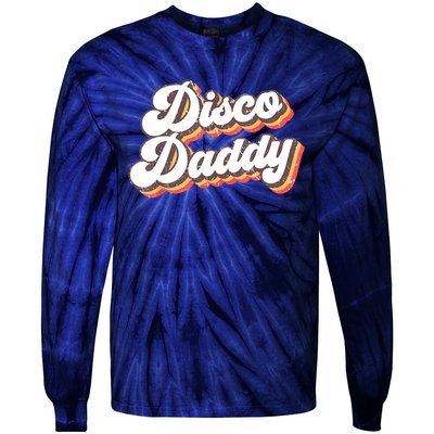 Retro Vintage Disco Daddy 70s Party Costume Dad Fathers Day Tie-Dye Long Sleeve Shirt