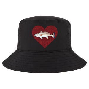 Redfish Valentines Day Fish Love Fingerprint Gift Cool Comfort Performance Bucket Hat