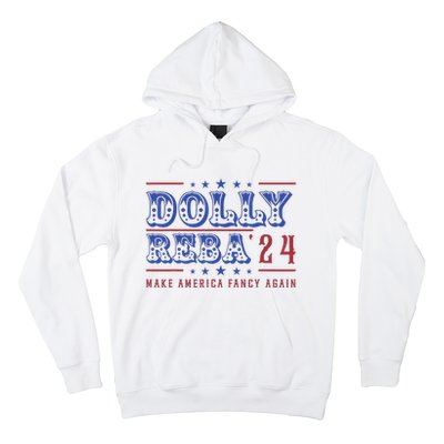 Retro Vintage Dolly And Reba 2024 Make America Fancy Again Hoodie