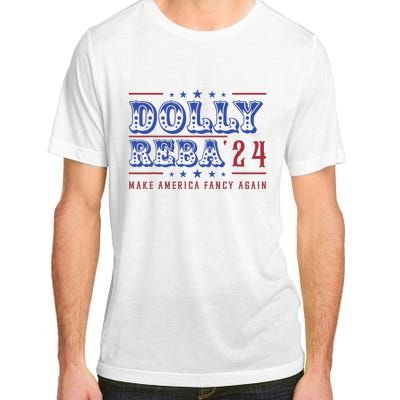 Retro Vintage Dolly And Reba 2024 Make America Fancy Again Adult ChromaSoft Performance T-Shirt