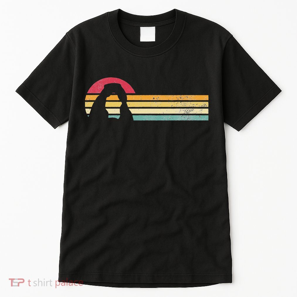 Retro Vintage Delicate Arch Silhouette Arches National Park Tall T-Shirt