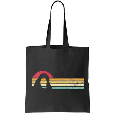 Retro Vintage Delicate Arch Silhouette Arches National Park Bag