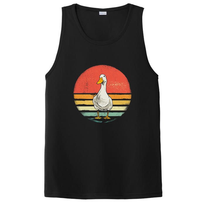 Retro Vintage Duck Gift PosiCharge Competitor Tank