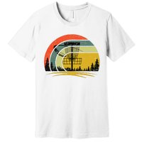 Retro Vintage Disc Golf Frolf Flying Disc Sport Lover Outfit  Premium T-Shirt