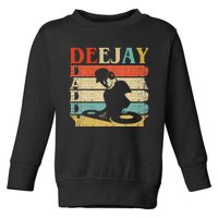 Retro Vintage Daddy Dj Deejay Toddler Sweatshirt