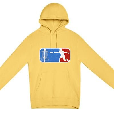 Retro Vintage Disc Golf Disc Golf Clothing Gift Premium Pullover Hoodie