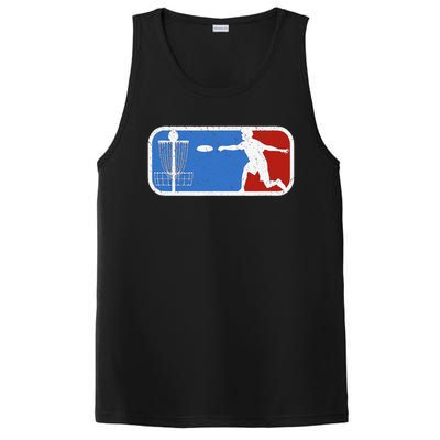 Retro Vintage Disc Golf Disc Golf Clothing Gift PosiCharge Competitor Tank