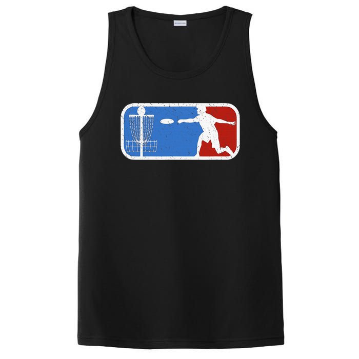 Retro Vintage Disc Golf Disc Golf Clothing Gift PosiCharge Competitor Tank