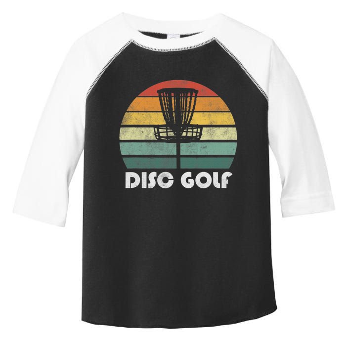 Retro Vintage Disc Golf Frolf Flying Disc Sport Lover Toddler Fine Jersey T-Shirt