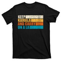 Retro Vintage Distressed Keep Kamala And Carry On A La T-Shirt