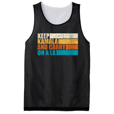 Retro Vintage Distressed Keep Kamala And Carry On A La Mesh Reversible Basketball Jersey Tank