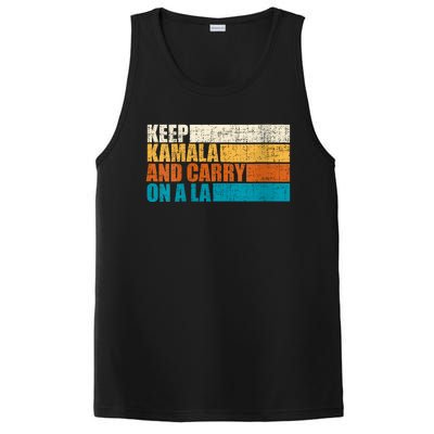 Retro Vintage Distressed Keep Kamala And Carry On A La PosiCharge Competitor Tank