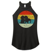 Retro Vintage Dachshund Women's Perfect Tri Rocker Tank