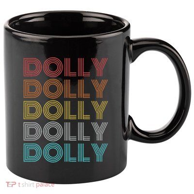 Retro Vintage Dolly 11oz C Handle Ceramic Mug