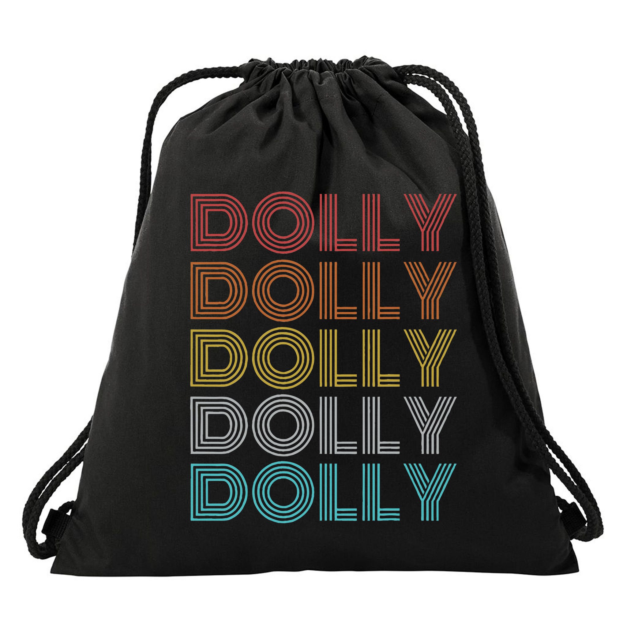 Retro Vintage Dolly Drawstring Bag