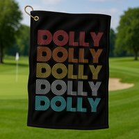Retro Vintage Dolly Golf Towel
