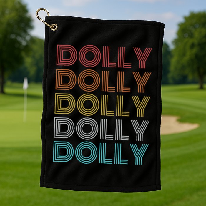 Retro Vintage Dolly Golf Towel