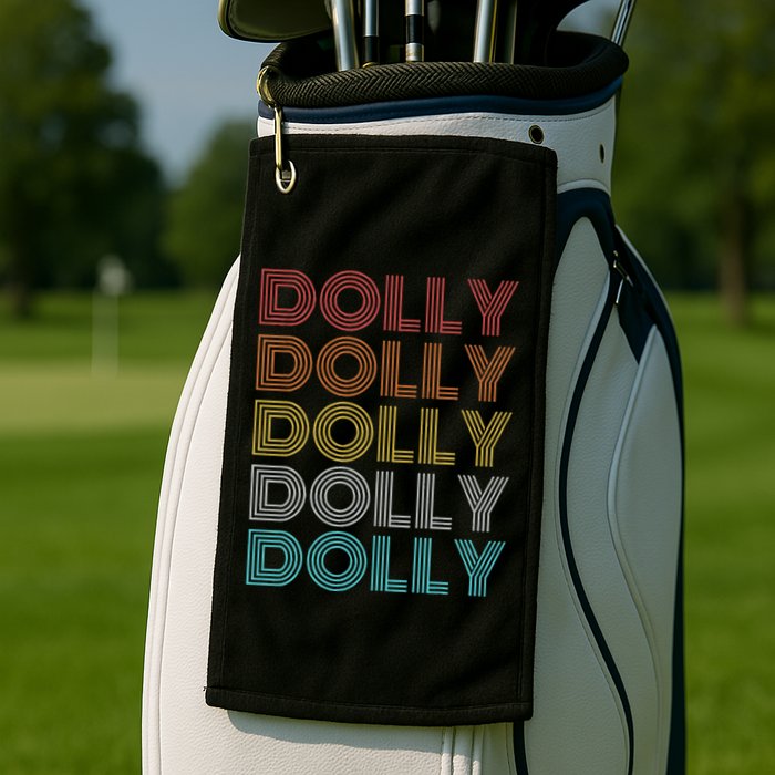 Retro Vintage Dolly Golf Towel