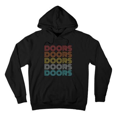 Retro Vintage Doors Tall Hoodie