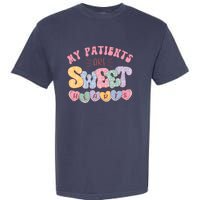 Retro Valentine's Day Nurse My Patients Are Sweet Hearts CNA Garment-Dyed Heavyweight T-Shirt