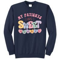 Retro Valentine's Day Nurse My Patients Are Sweet Hearts CNA Sweatshirt