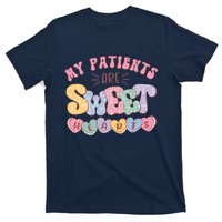 Retro Valentine's Day Nurse My Patients Are Sweet Hearts CNA T-Shirt